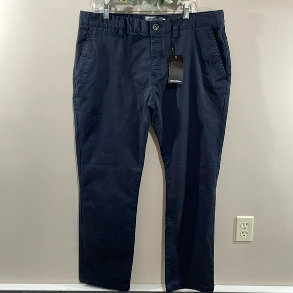 NWT Troy Lee Designs Race Team Caliper Chino Pants India Ink Navy 38 - Picture 1 of 16